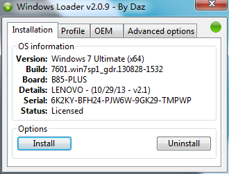 win7 loader2.0.9